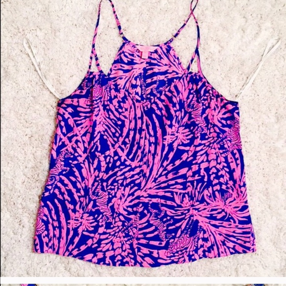 Lilly Pulitzer 100% silk tank top
